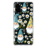 Samsung Galaxy S20 Plus Cute White Daisies Gnomes Flowers Floral Double Layer Phone Case Cover