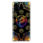 Samsung Galaxy S20 Plus Mandala Geometry Abstract Dragon Pattern Hybrid Protective Phone Case Cover