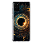Samsung Galaxy S20 Plus Mandala Geometry Abstract Eclipse Pattern Hybrid Protective Phone Case Cover