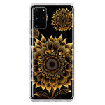 Samsung Galaxy S20 Plus Mandala Geometry Abstract Sunflowers Pattern Hybrid Protective Phone Case Cover
