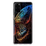 Samsung Galaxy S20 Plus Mandala Geometry Abstract Butterfly Pattern Hybrid Protective Phone Case Cover