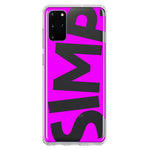 Samsung Galaxy S20 Plus Hot Pink Clear Funny Text Quote Simp Hybrid Protective Phone Case Cover