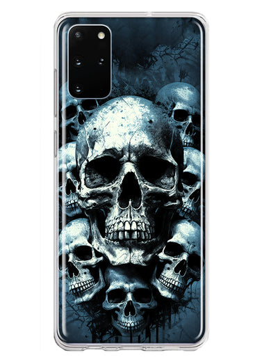 Samsung Galaxy S20 Plus Graveyard Death Dream Skulls Double Layer Phone Case Cover