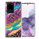 Samsung Galaxy S20 Ultra Leopard Paint Colorful Beautiful Abstract Milkyway Double Layer Phone Case Cover
