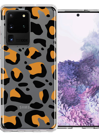 Samsung Galaxy S20 Ultra Classic Animal Wild Leopard Jaguar Print Double Layer Phone Case Cover