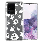 Samsung Galaxy S20 Ultra Halloween Spooky Ghost Design Double Layer Phone Case Cover