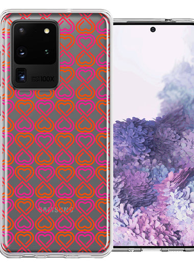 Samsung Galaxy S20 Ultra Infinity Hearts Design Double Layer Phone Case Cover