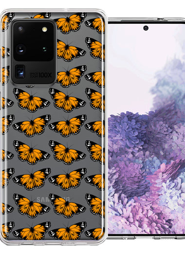 Samsung Galaxy S20 Ultra Monarch Butterflies Design Double Layer Phone Case Cover
