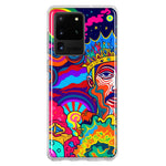 Samsung Galaxy S20 Ultra Neon Rainbow Psychedelic Indie Hippie Indie King Hybrid Protective Phone Case Cover