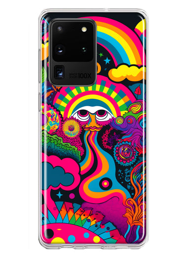 Samsung Galaxy S20 Ultra Psychedelic Trippy Hippie Night Walk Hybrid Protective Phone Case Cover