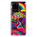 Samsung Galaxy S20 Ultra Psychedelic Trippy Hippie Night Walk Hybrid Protective Phone Case Cover