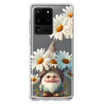 Samsung Galaxy S20 Ultra Cute Gnome White Daisy Flowers Floral Hybrid Protective Phone Case Cover