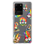 Samsung Galaxy S20 Ultra Colorful Neon Glow Rainbow Gnomes Painting Hybrid Protective Phone Case Cover