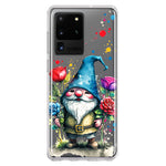 Samsung Galaxy S20 Ultra Gnome Red Purple Blue Roses Garden Hybrid Protective Phone Case Cover