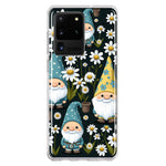 Samsung Galaxy S20 Ultra Cute White Daisies Gnomes Flowers Floral Double Layer Phone Case Cover