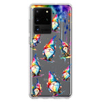 Samsung Galaxy S20 Ultra Neon Water Painting Colorful Splash Gnomes Hybrid Protective Phone Case Cover