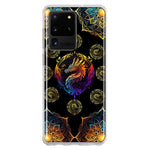 Samsung Galaxy S20 Ultra Mandala Geometry Abstract Dragon Pattern Hybrid Protective Phone Case Cover