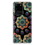 Samsung Galaxy S20 Ultra Mandala Geometry Abstract Elephant Pattern Hybrid Protective Phone Case Cover