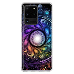 Samsung Galaxy S20 Ultra Mandala Geometry Abstract Galaxy Pattern Hybrid Protective Phone Case Cover