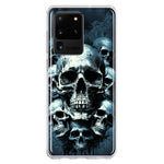 Samsung Galaxy S20 Ultra Graveyard Death Dream Skulls Double Layer Phone Case Cover