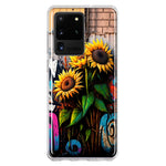 Samsung Galaxy S20 Ultra Sunflowers Graffiti Painting Art Hybrid Protective Phone Case Cover