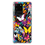 Samsung Galaxy S20 Ultra Psychedelic Trippy Butterflies Pop Art Hybrid Protective Phone Case Cover