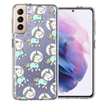 Samsung Galaxy S21 Space Unicorns Design Double Layer Phone Case Cover