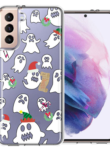 Samsung Galaxy S21 Plus Halloween Christmas Ghost Design Double Layer Phone Case Cover