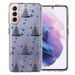 Samsung Galaxy S21 Holiday Christmas Trees Design Double Layer Phone Case Cover