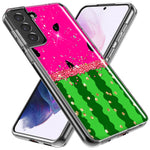 Samsung Galaxy Note 9 Summer Watermelon Sugar Vacation Tropical Fruit Pink Green Hybrid Protective Phone Case Cover