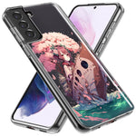 Samsung Galaxy S23 Kawaii Manga Pink Cherry Blossom Japanese Girl Boat Hybrid Protective Phone Case Cover