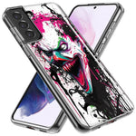Samsung Galaxy S21 Evil Joker Face Painting Graffiti Hybrid Protective Phone Case Cover