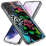 Samsung Galaxy S20 Plus Red Roses Graffiti Painting Art Hybrid Protective Phone Case Cover