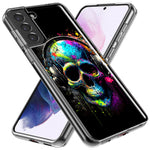 Samsung Galaxy S23 Fantasy Skull Headphone Colorful Pop Art Hybrid Protective Phone Case Cover