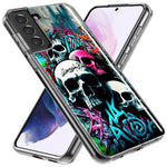 Samsung Galaxy S9 Skulls Graffiti Painting Art Hybrid Protective Phone Case Cover