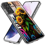 Samsung Galaxy S10 Plus Sunflowers Graffiti Painting Art Hybrid Protective Phone Case Cover