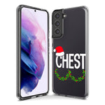 Samsung Galaxy S22 Christmas Funny Ornaments Couples Chest Nuts Hybrid Protective Phone Case Cover