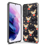 Samsung Galaxy S22 Plus Red Nose Reindeer Christmas Winter Holiday Hybrid Protective Phone Case Cover
