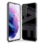 Samsung Galaxy S20 Plus Black Clear Funny Text Quote Adulting AF Hybrid Protective Phone Case Cover