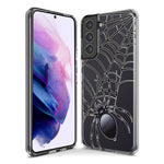 Samsung Galaxy Note 10 Plus Creepy Black Spider Web Halloween Horror Spooky Hybrid Protective Phone Case Cover