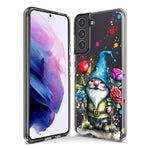 Samsung Galaxy Note 9 Gnome Red Purple Blue Roses Garden Hybrid Protective Phone Case Cover