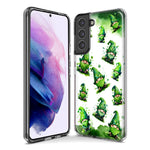 Samsung Galaxy S9 Gnomes Shamrock Lucky Green Clover St. Patrick Hybrid Protective Phone Case Cover