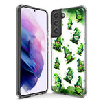 Samsung Galaxy Note 10 Gnomes Shamrock Lucky Green Clover St. Patrick Hybrid Protective Phone Case Cover