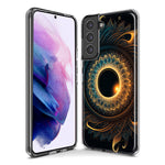 Samsung Galaxy S10 Plus Mandala Geometry Abstract Eclipse Pattern Hybrid Protective Phone Case Cover