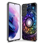 Samsung Galaxy S10 Plus Mandala Geometry Abstract Galaxy Pattern Hybrid Protective Phone Case Cover