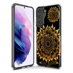 Samsung Galaxy S20 Plus Mandala Geometry Abstract Sunflowers Pattern Hybrid Protective Phone Case Cover