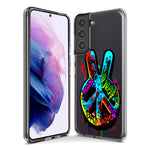 Samsung Galaxy S9 Plus Peace Graffiti Painting Art Hybrid Protective Phone Case Cover