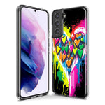 Samsung Galaxy Note 9 Colorful Rainbow Hearts Love Graffiti Painting Hybrid Protective Phone Case Cover