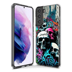 Samsung Galaxy S9 Skulls Graffiti Painting Art Hybrid Protective Phone Case Cover
