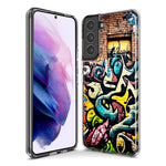 Samsung Galaxy S22 Ultra Urban Graffiti Wall Art Painting Hybrid Protective Phone Case Cover